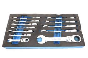 Bprw12mfsst Cornwell 12pc Metric Stubby Flex Ratcheting Combination Wrench Set