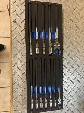 Bprw12sbfmst Cornwell 12 Pc. Metric Slim Beam Flex Ratcheting Comb. Wrench Set