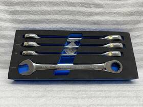 Cornwell Crw2626b 4 Piece 120-tooth Sae Ratcheting Combination Wrench Set