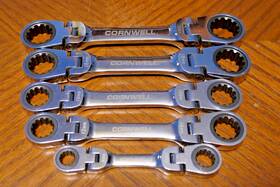 Crwsf5msa Cornwell 5 Pc 8-19mm Short Flex Ratchet Wrench Set