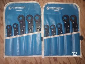 Cornwell Strw8ss Ratcheting Box Wrench Set Strw5ss Reversible Black 12 Pieces