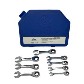 Crw-8mss Cornwell Tools 8pc 72-tooth Stubby Combination Wrench Set 8mm 18mm