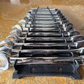 Crw12mds Cornwell Tools Metric Ratcheting Wrenches 15 Piece Set Chrome Cr-v