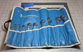 Cornwell Wa-95 Double Ended Wrenches Set Of 8 With Roll Case No. Sae Tools Usa