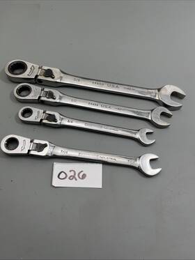 24656 Craftsman 24659 4pc Rare Sears Industrial Usa Flex Ratcheting Wrench 24660 24658