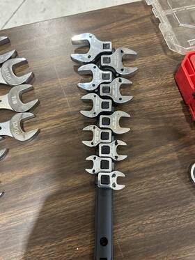 Craftsman 31771 7pc Crowfoot Wrench Set Sae Heavy Duty Alloy Steel