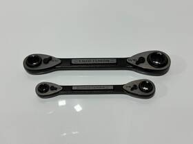 35360 Craftsman Tools Rare D-ab 2pc Sae Quad Box Ratcheting Wrench Set - 3536