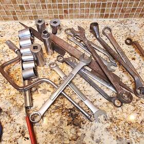 Craftsman 42336 Drop Forged Steel Combination Wrench Set 6pc Offset 22mm 3/4 Inch