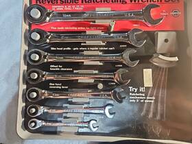42407 Craftsman 42440 7 Pc Reversible Ratcheting Wrench Set Gk-c-metric Rare Usa Made