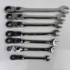 42480 Craftsman 42477 42478 42479 7pc Metric Locking Flex Ratcheting Wrench Set 12 Pt Usa