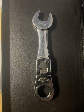 42497-gk-f Craftsman Sears Usa 18mm Stubby Flex Head Locking Ratcheting Wrench