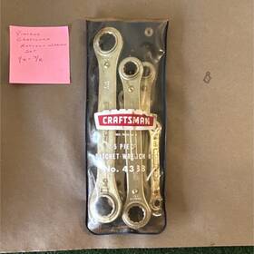 Craftsman 4338 No. 5pc Double-ended Ratcheting Box Wrench Set Sae 1/4-7/8