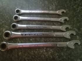 43466 Craftsman 5 Piece Ratcheting Speed End Wrench Set Metric Made In Usa