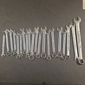Craftsman 43552 20-piece Combination Wrench Set Metric/standard Alloy Steel Chrome