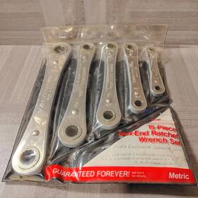 Craftsman 43690 Sears 15 Pc Mm Box-end Ratchet Wrench Set With Speed Discs