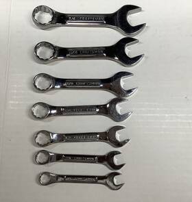 44101-vv Craftsman Professional Combo Sae Stubby Wrench 7 Piece Set 3/8 To 3/4 Inch 12 Point