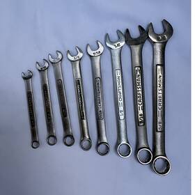 Craftsman 44687 8pc Vintage Usa Combination Wrench Set Sae 1/4 Inch - 5/8 Made In