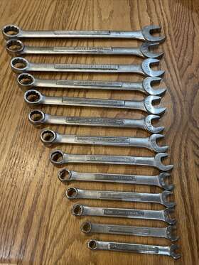 44691-44699 Craftsman Vintage 13-piece Sae Combination Wrenches 1/4 Inch To 15/16 Forged Usa