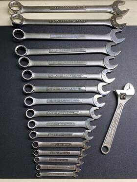 44691-44707 Craftsman 12-point Sae Combination Wrench Set 1/4 Inch - 1 1/8 16 Piece Usa 944603