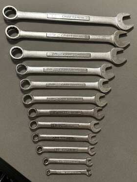 44699-44705 Craftsman 12pcs. 12pt. Sae Combination Wrench Set 1/4 Inch To 1 Made In Usa