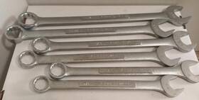 44703-44708 Craftsman Vintage 6pc Sae Combination Wrench Set 7/8 Inch To 1 1/4 -v-&-vv- 12pt