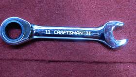 44771 Craftsman 11mm Stubby Ratcheting Combination Wrench