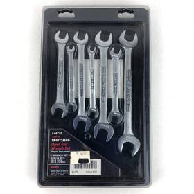 44772 Craftsman Vintage Usa Open End Wrench Set In Tray Metric 6mm To 19 Mm V Vv