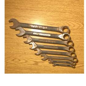Craftsman 45086 Sae 9pc Combination Wrench Set Offset Box End Non-ratch Black