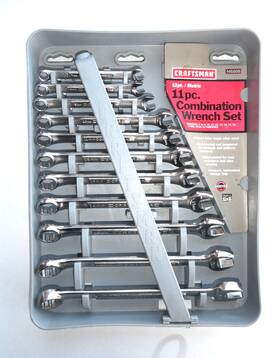 46898 Craftsman 11 Pc Metric Combination Wrench Set 7mm - 17mm 12 Pt Made In Usa Tool