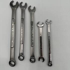 Craftsman 47956 47954 47953 47950 44504 Combination Wrench Set By Metric Of 5 - Made In The Usa