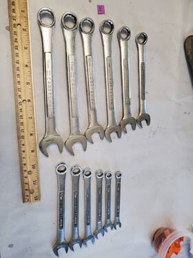 49729 Craftsman 4972 12 Pc Metric Combination Point Wrench Set Made In Japan Euc