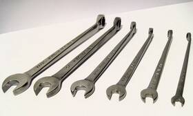 46520 Craftsman 6pcsk Sae 6 Piece Cross Force Combination 10 Inch -7.5 Long Wrench Set Usa