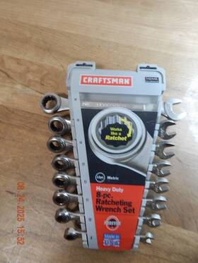 942445 Craftsman 714994424451 Heavy Duty Eight Piece Ratcheting Set Made In Usa New Metric