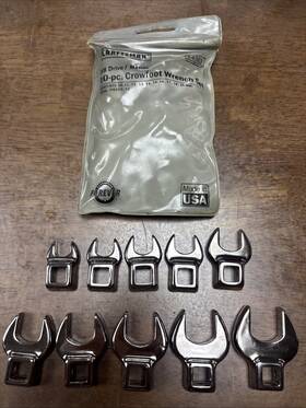 9-4363 Craftsman 8-4363 Vintage Usa Crow-foot Wrench Set 3/8 Inch Drive Tool Bin