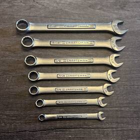 9-44697 Craftsman Combination Wrench Set 7 Piece 5/8 - 1/4