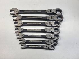 Craftsman 935300 7-piece Universal Sae Ratcheting Flex Wrench Set 35300 Black