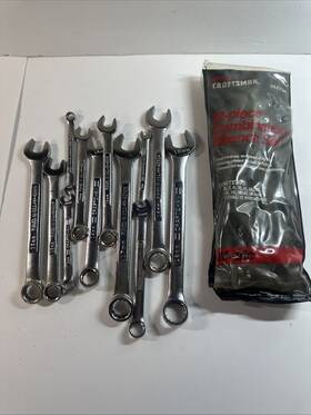 944734 Craftsman Sears Vintage 12 Piece Metric Combination Wrench Set