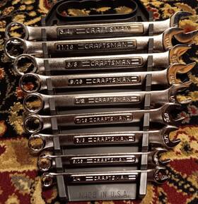 Craftsman 947000 9-piece Standard Combination Wrench Set 12 Point Usa