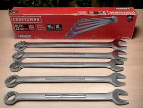 Cmmt12054 Craftsman Xl Heavy Duty 5 Piece Sae 12 Point Wrench Set 1 Inch To 1-5/16