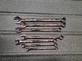 Craftsman Cmmt12063l Long Panel Combination Wrench Set Gunmetal Chrome