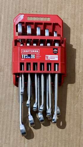 Cmmt87017 Craftsman 11-piece Metric Combination Wrench Set