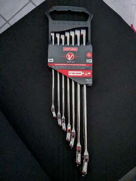 Cmmt87400v Craftsman New V-series 7-piece Set 7 Standard Sae Flexible Head Ratchet Wrench
