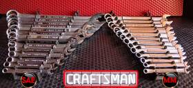 Crafts28pc Craftsman 28pc Wrench Set 14 Sae Mm 12-pt Great Condition All Usa