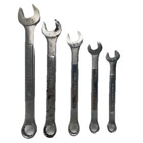 E-44693 Craftsman 5pc Sae Combination Wrench Set 3/8 Inch 5/8 Used