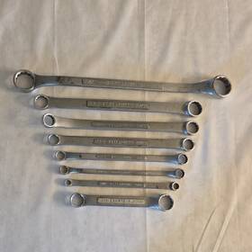 V-43919 Craftsman Forged In Usa Box Wrench Set Sae Chrome Finish 8pc 1/4-3/4in Steel
