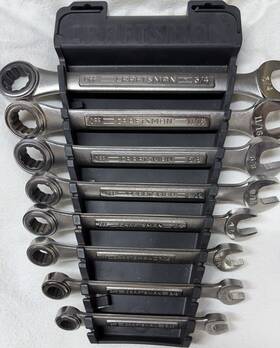 Craftsman V4-4646 Ratcheting Sae/metric Double-ended Combination Wrench Set With Holder