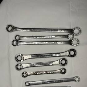 Craftsman Va-42597 Forged In Usa Box Wrench Set 8pc Sae/metric Steel 7/16 19mm