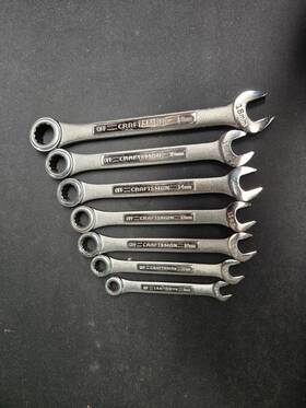 Craftsman Va-42xxx 7pc Metric Ratcheting Combination Wrench All