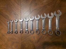 Vv44 Craftsman 10 Piece Professional Sae Stubby Combination Wrench Set Usa Made