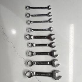 Craftsman W-44070 Sae 9pc Combination Wrench Set Chrome Double Ended 5/16-5/8 Inch